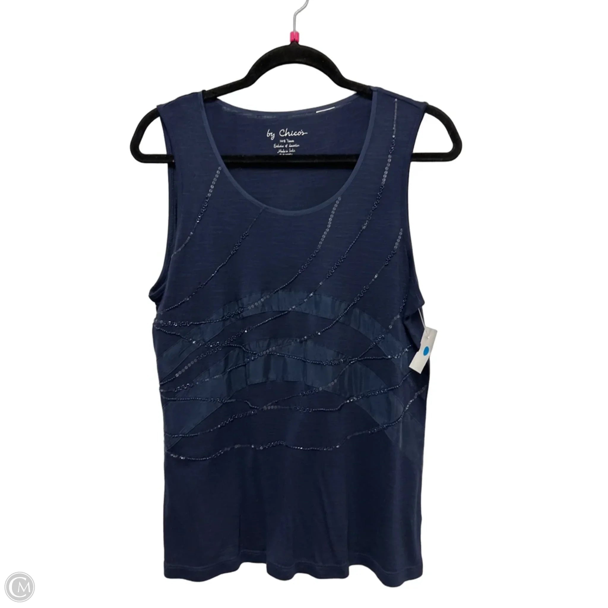 Tank Top By Chicos In Navy, Size: M