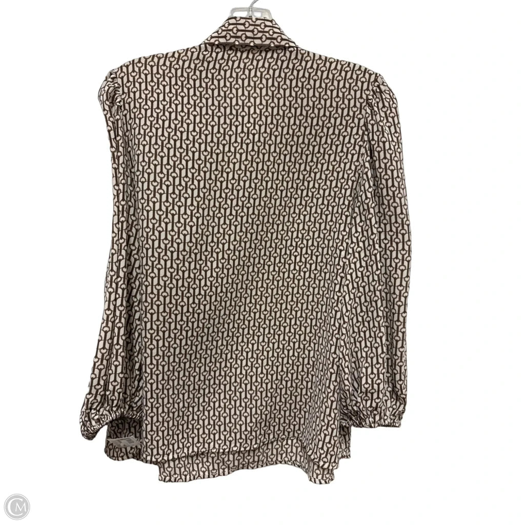 Top Long Sleeve By Max Studio In Black & Yellow, Size: M