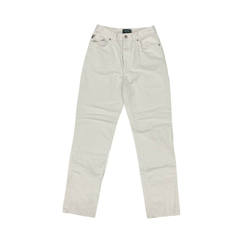 Jeans Straight By Lauren By Ralph Lauren In White Denim, Size:6