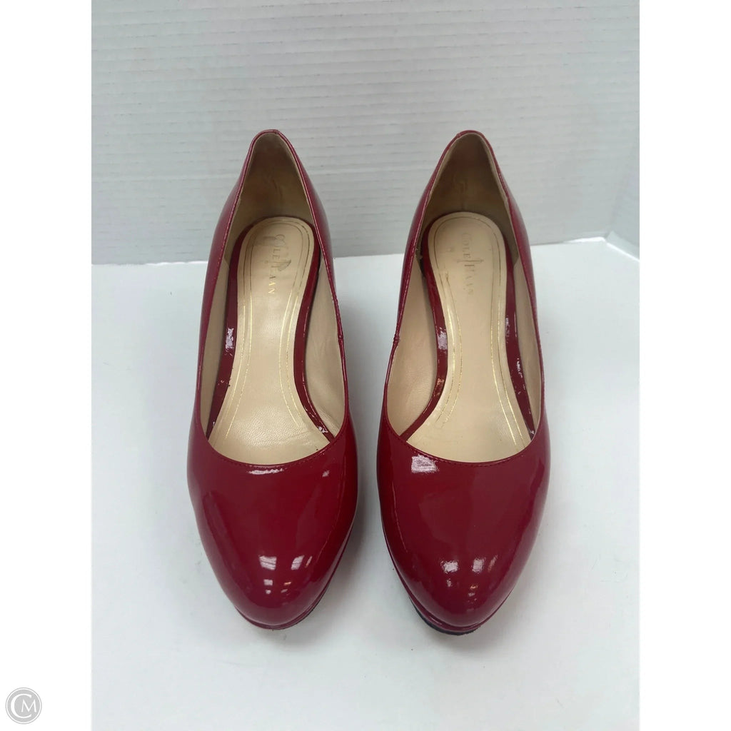 Sandals Heels Kitten By Cole-haan In Red, Size: 7