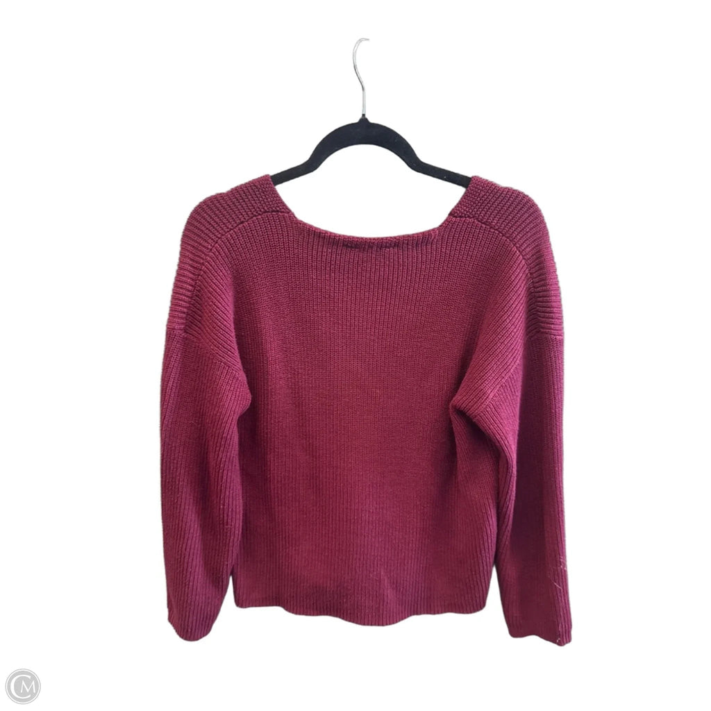 Sweater By Clothes Mentor In Red, Size: M