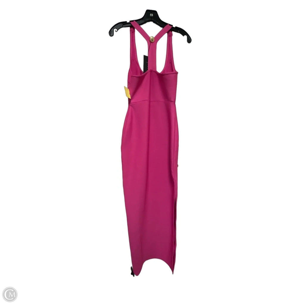 Dress Casual Maxi By Clothes Mentor In Gold & Pink, Size: M