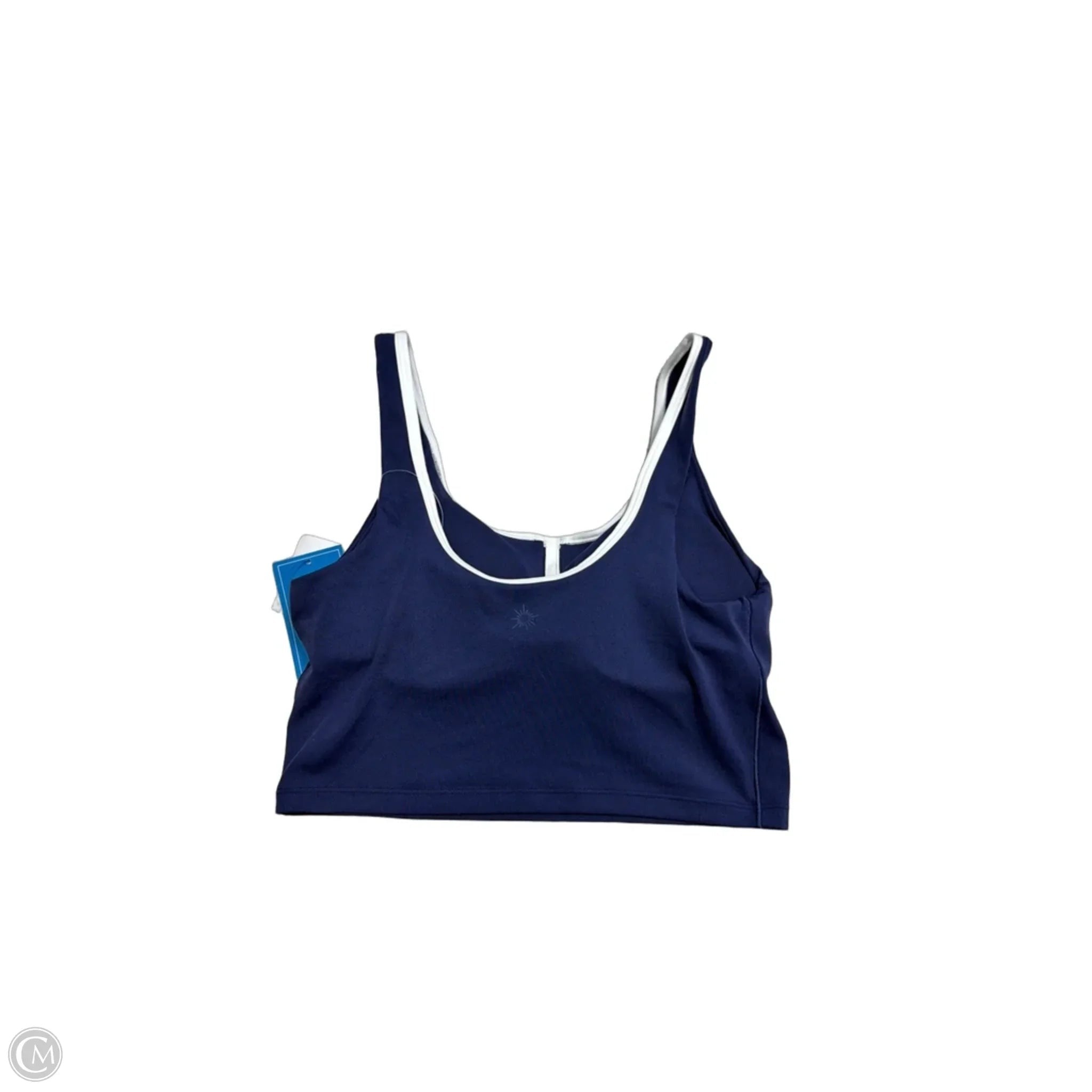 New! Athletic Top Short Sleeve By Aerie In Blue & White, Size: M