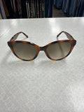 Sunglasses Luxury Designer By Ferragamo In Tortoise Shell Print, Size: