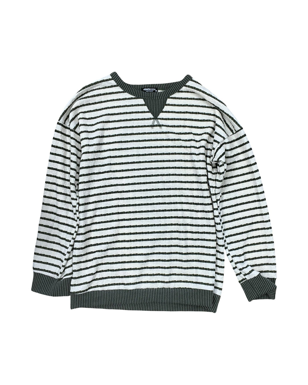 Top Ls By Heimish Usa In Cream & Green, Size:M