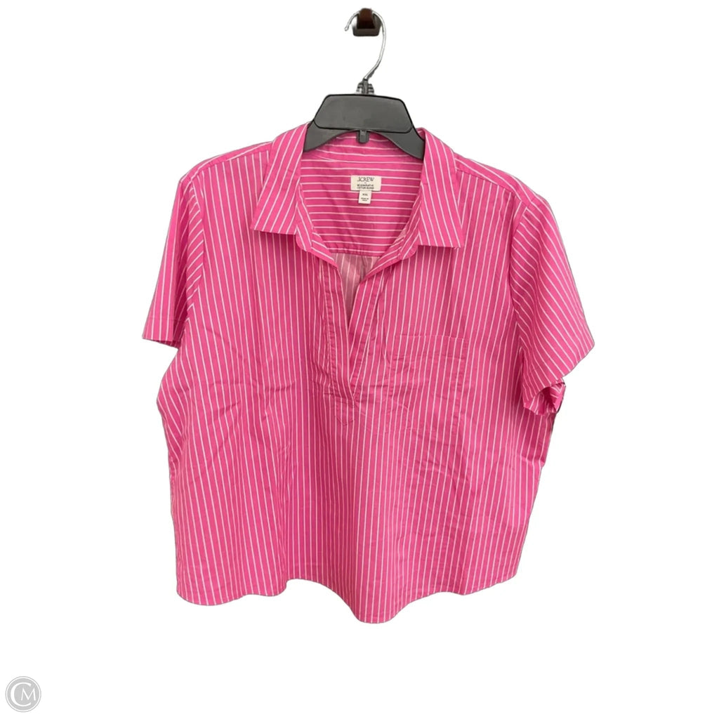 Top Short Sleeve By J. Crew In Pink, Size: Xxl