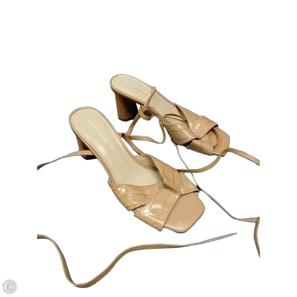 Shoes Heels Block By Marc Fisher In Brown, Size: 10
