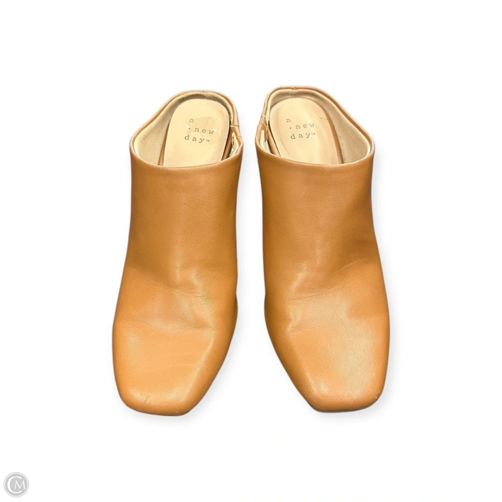 Boots Ankle Heels By A New Day In Brown, Size: 6.5