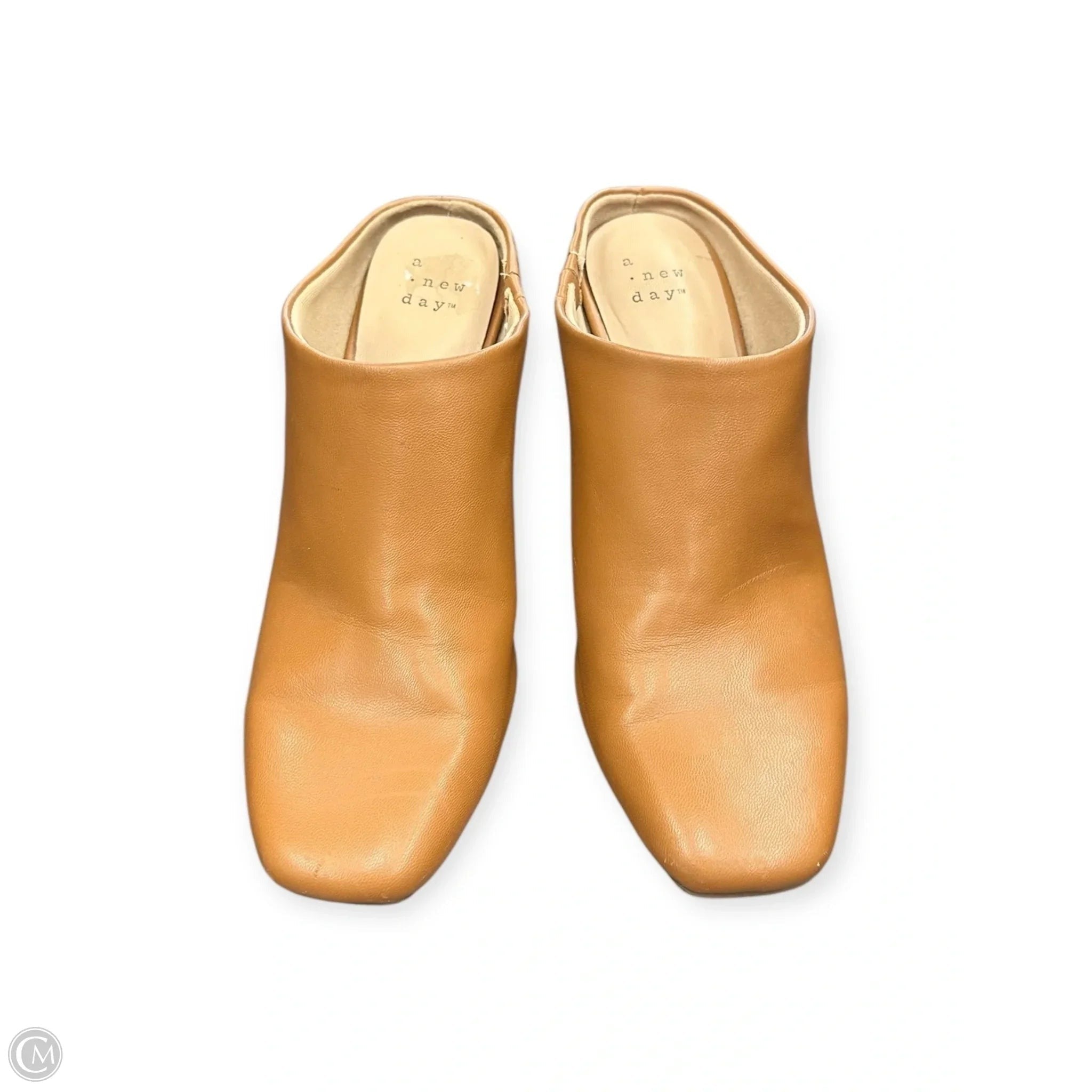 Boots Ankle Heels By A New Day In Brown, Size: 6.5