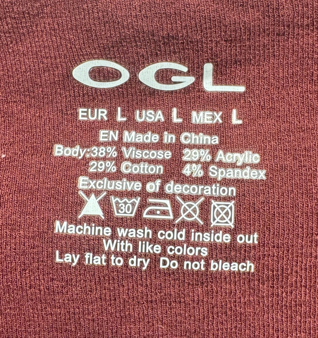 Dress Casual Maxi By Ogl In Maroon, Size: L