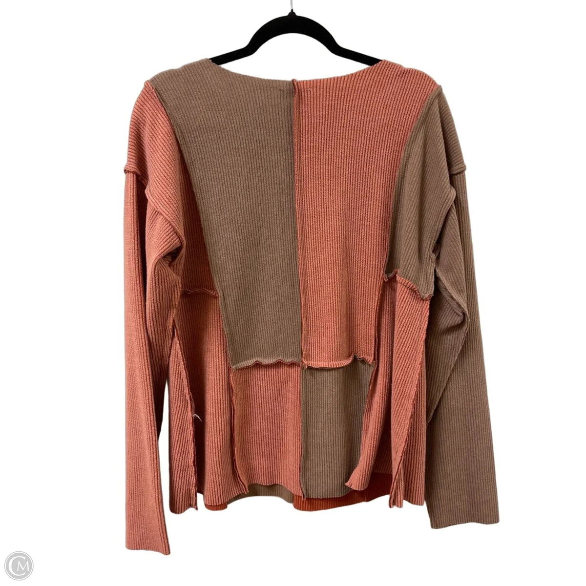 Sweater By Easel In Brown & Orange, Size: M