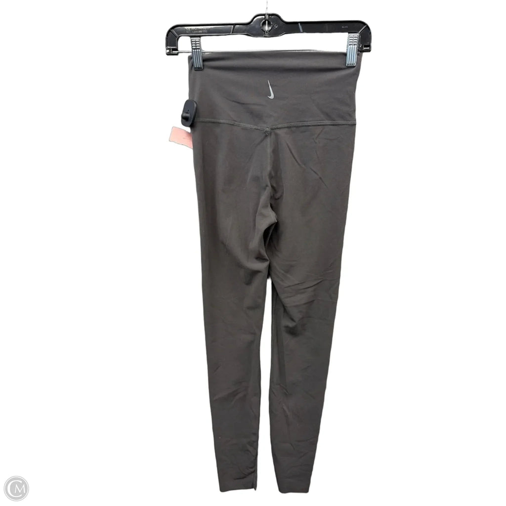 Athletic Leggings By Nike In Grey, Size: Sp