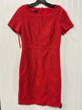 Dress Casual Midi By Talbots In Red, Size:2