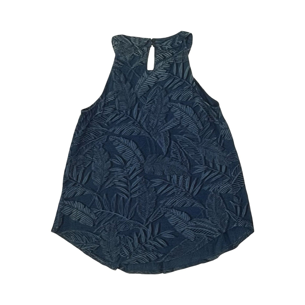 Blouse Sleeveless By Cable And Gauge In Navy, Size:S