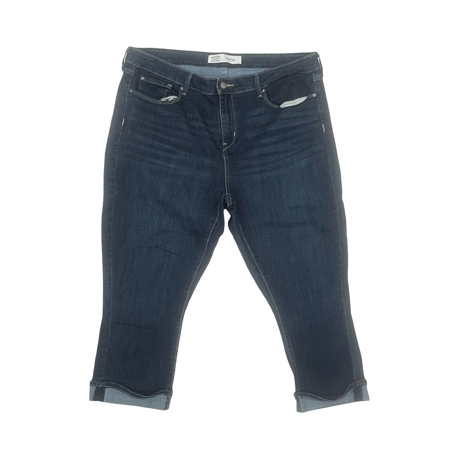 Jeans Cropped By Levis Signature In Blue Denim, Size:20