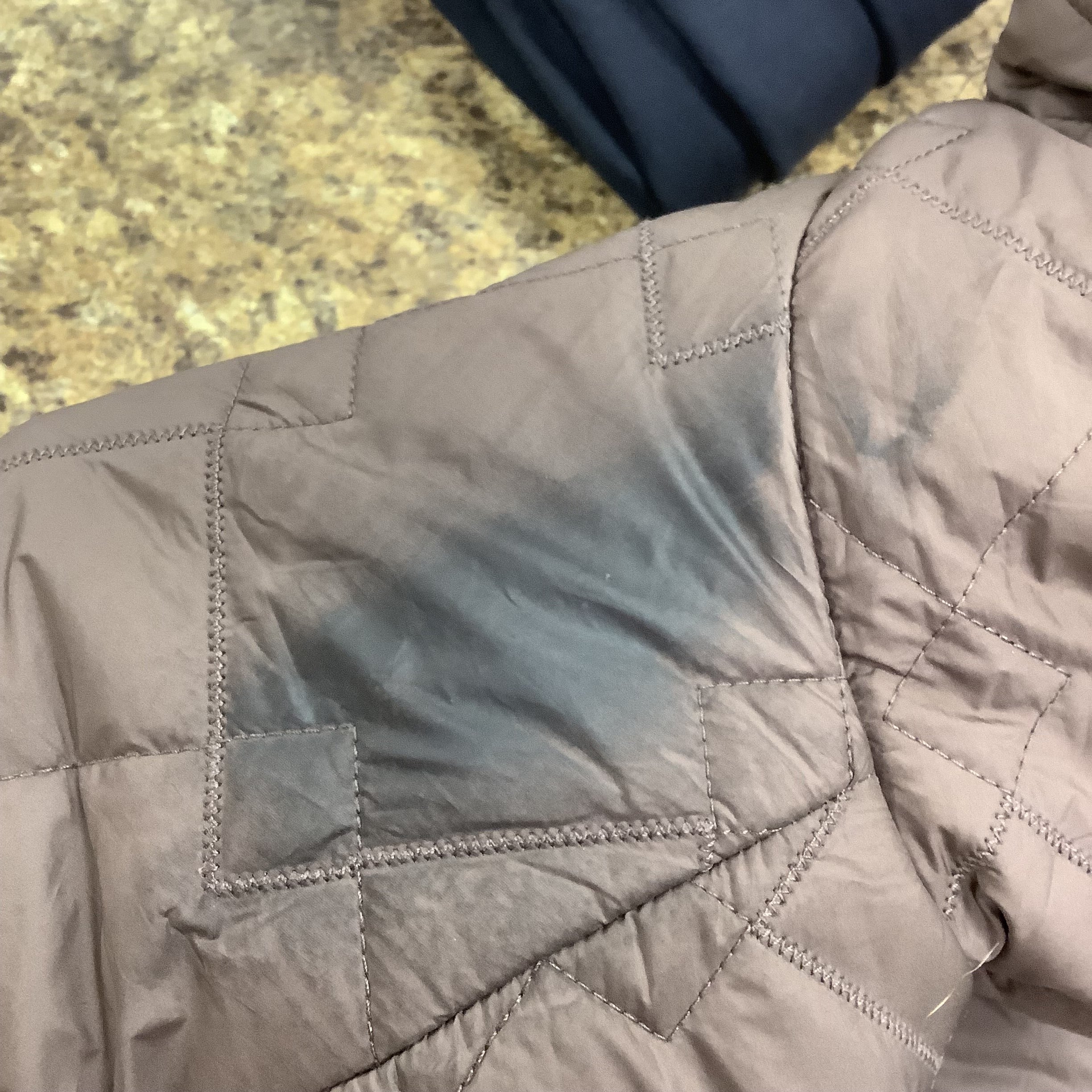 Vest Puffer & Quilted By Current Air In Brown, Size: L AS IS