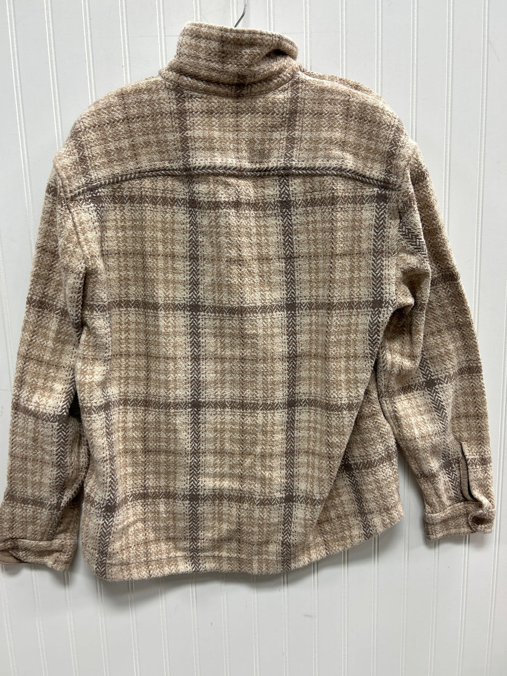 Jacket Fleece By Abercrombie And Fitch In Cream, Size:M