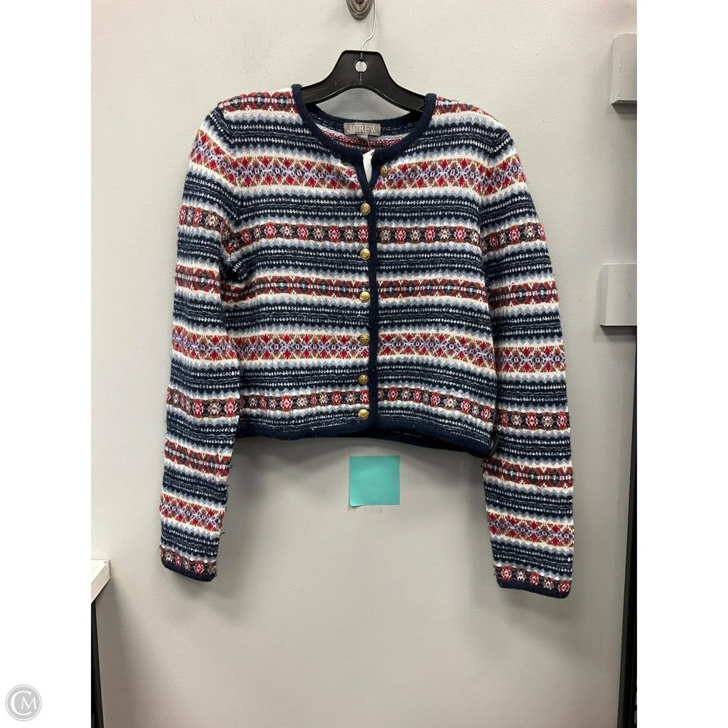 Cardigan By J. Crew In Blue & Red, Size: S