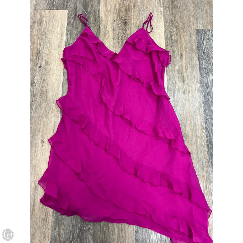 Dress Party Midi By Abercrombie And Fitch In Pink, Size: Xl