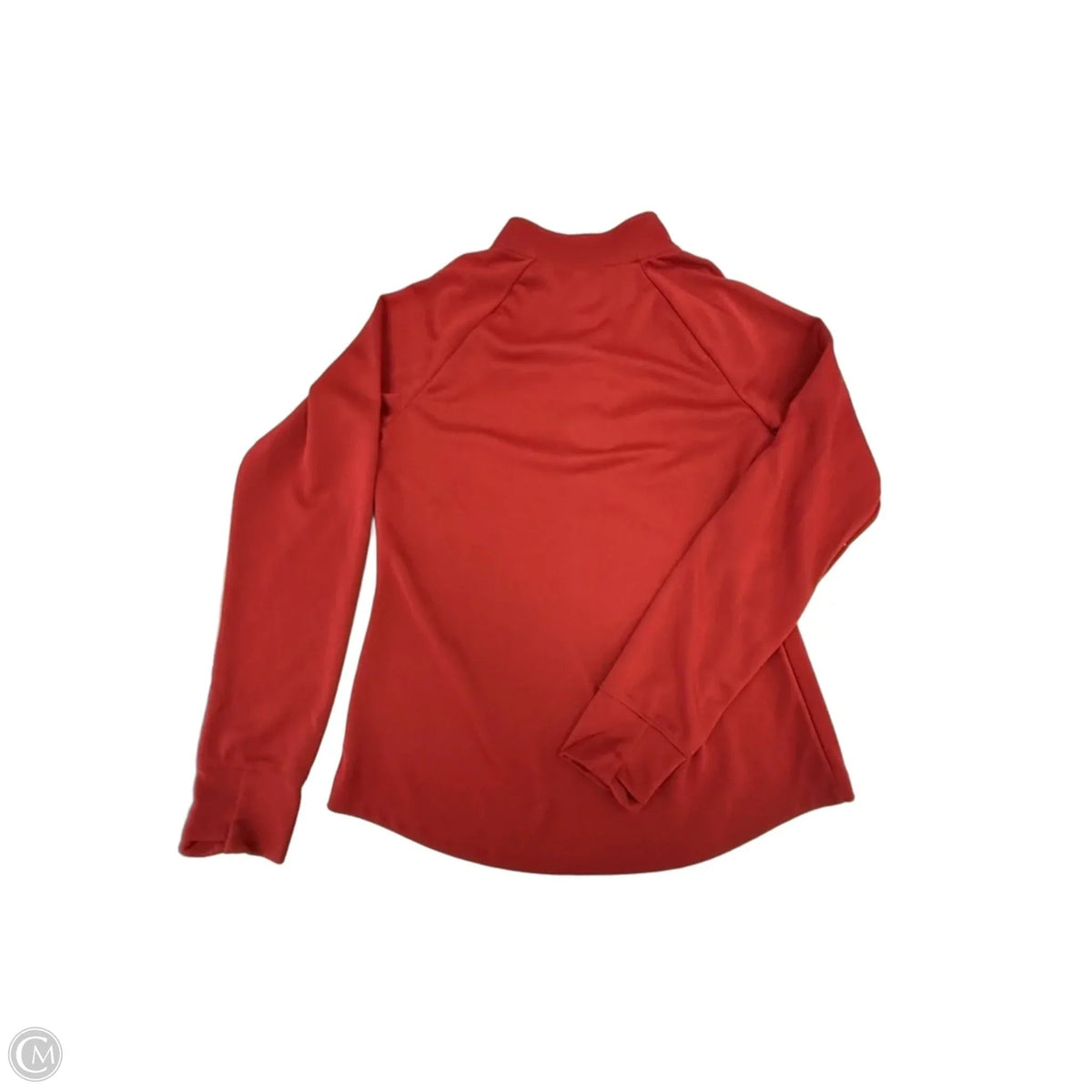 Athletic Top Long Sleeve Collar By Under Armour In Red, Size: M