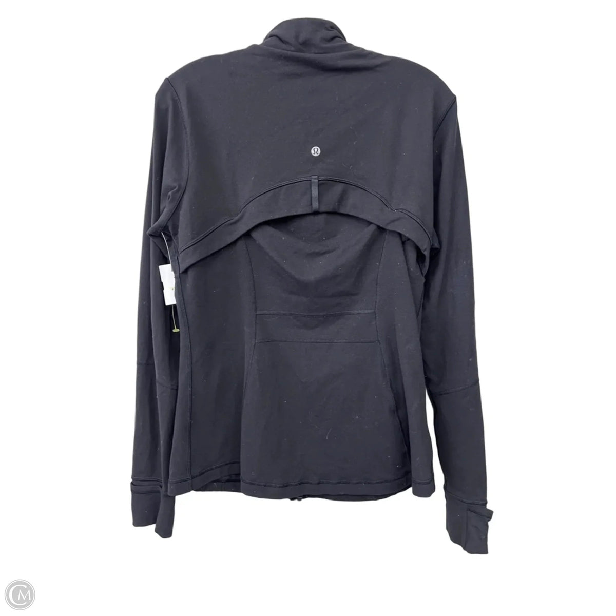 Athletic Jacket By Lululemon In Black, Size: 12