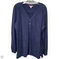 Top Long Sleeve Designer By Lilly Pulitzer In Blue, Size: Xl