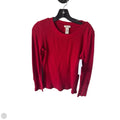 Top Long Sleeve By Sundance In Red, Size: M