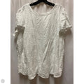 Top Short Sleeve By Loft In White, Size: 3x