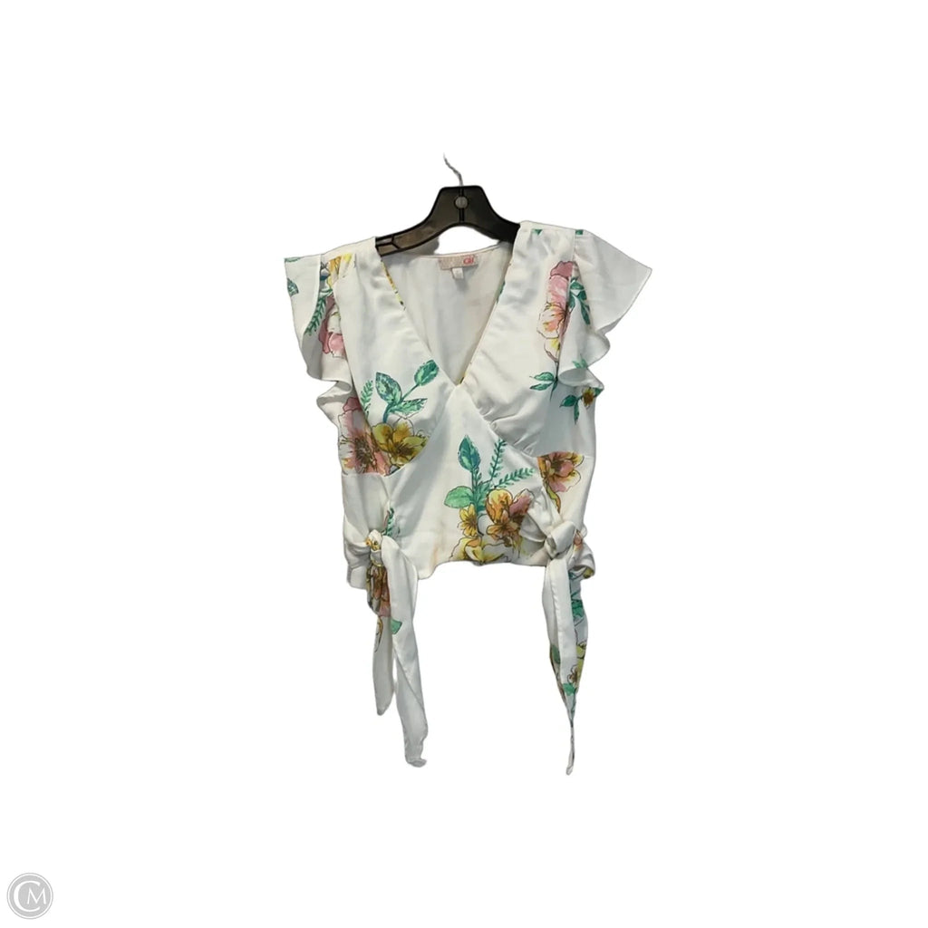 Top Short Sleeve By Gianni Bini In White, Size: S