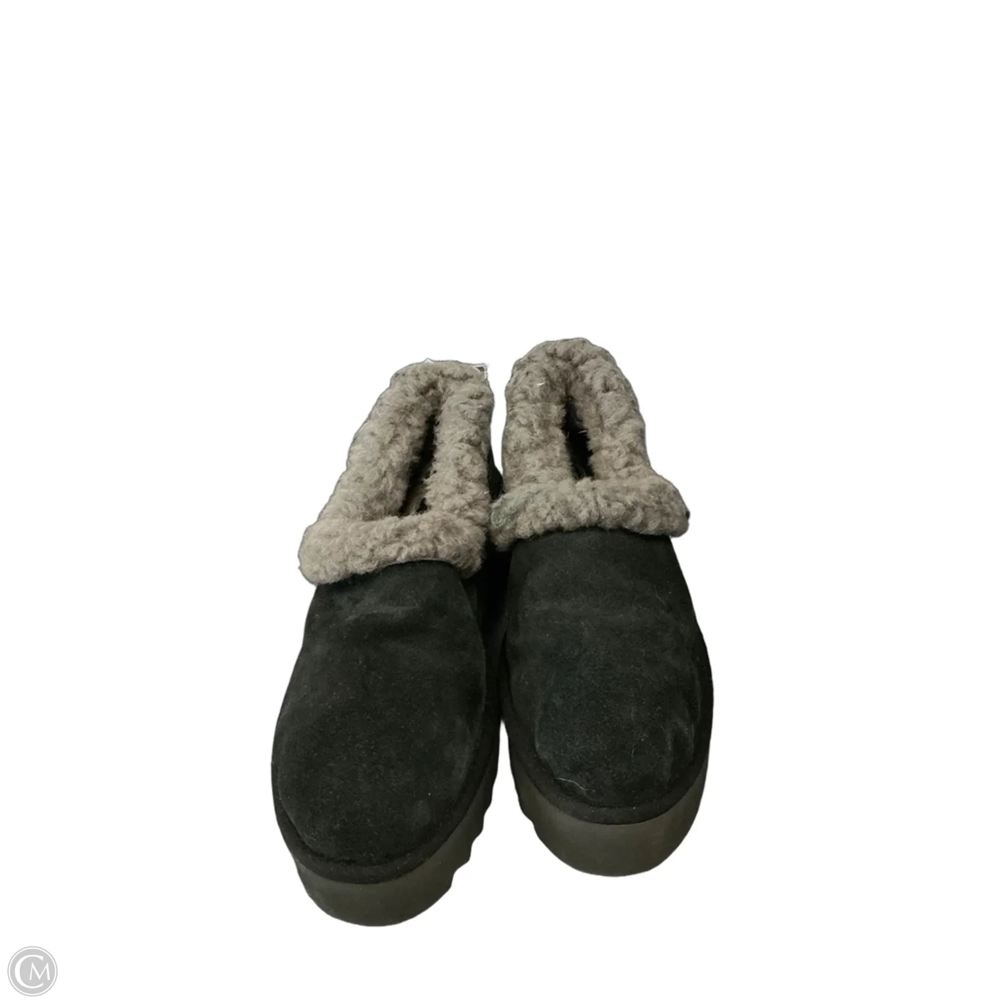 Slippers Designer By Ugg In Black, Size: 10