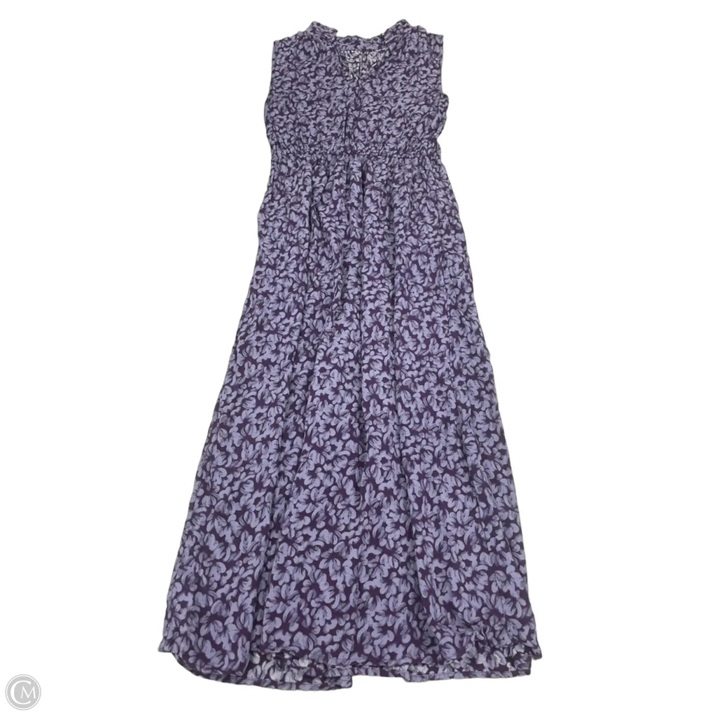 Dress Casual Midi By A New Day In Purple, Size: Xs