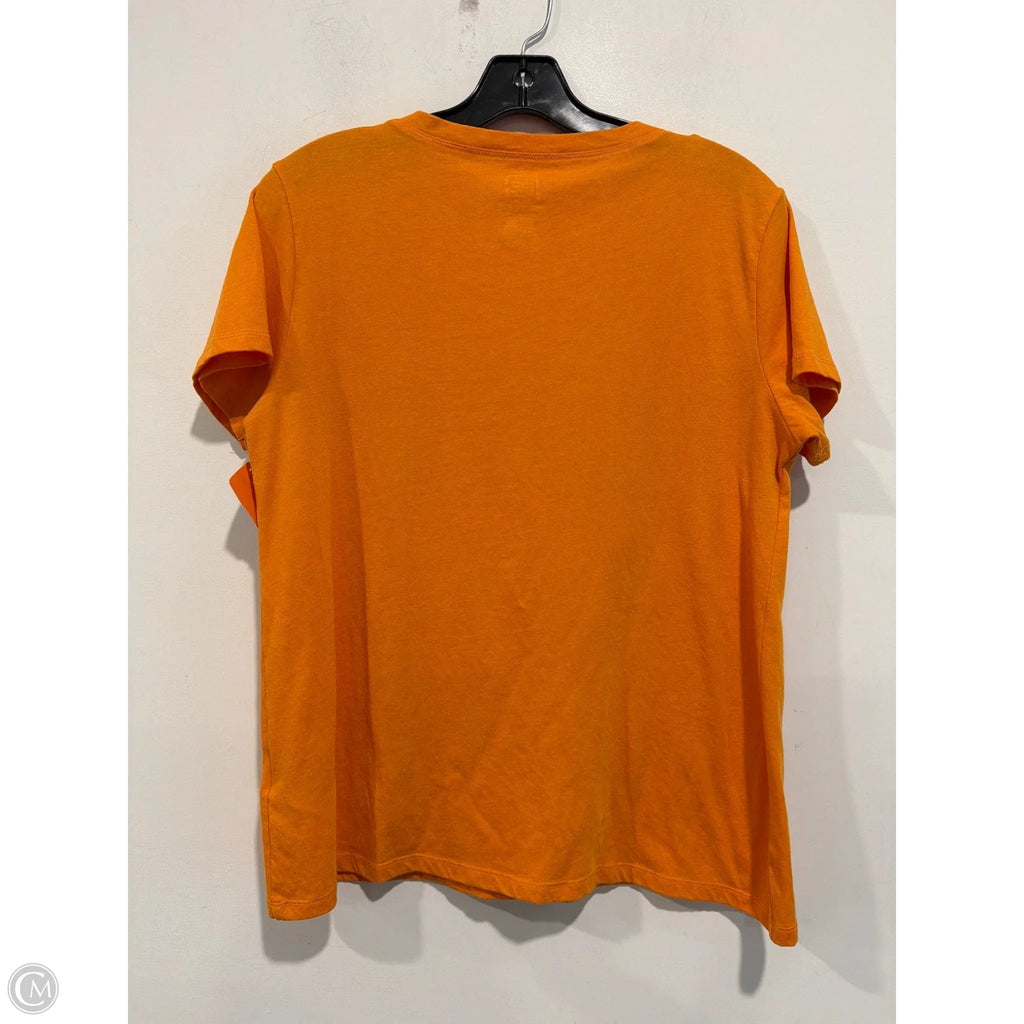 Top Short Sleeve By Clothes Mentor In Orange, Size: M