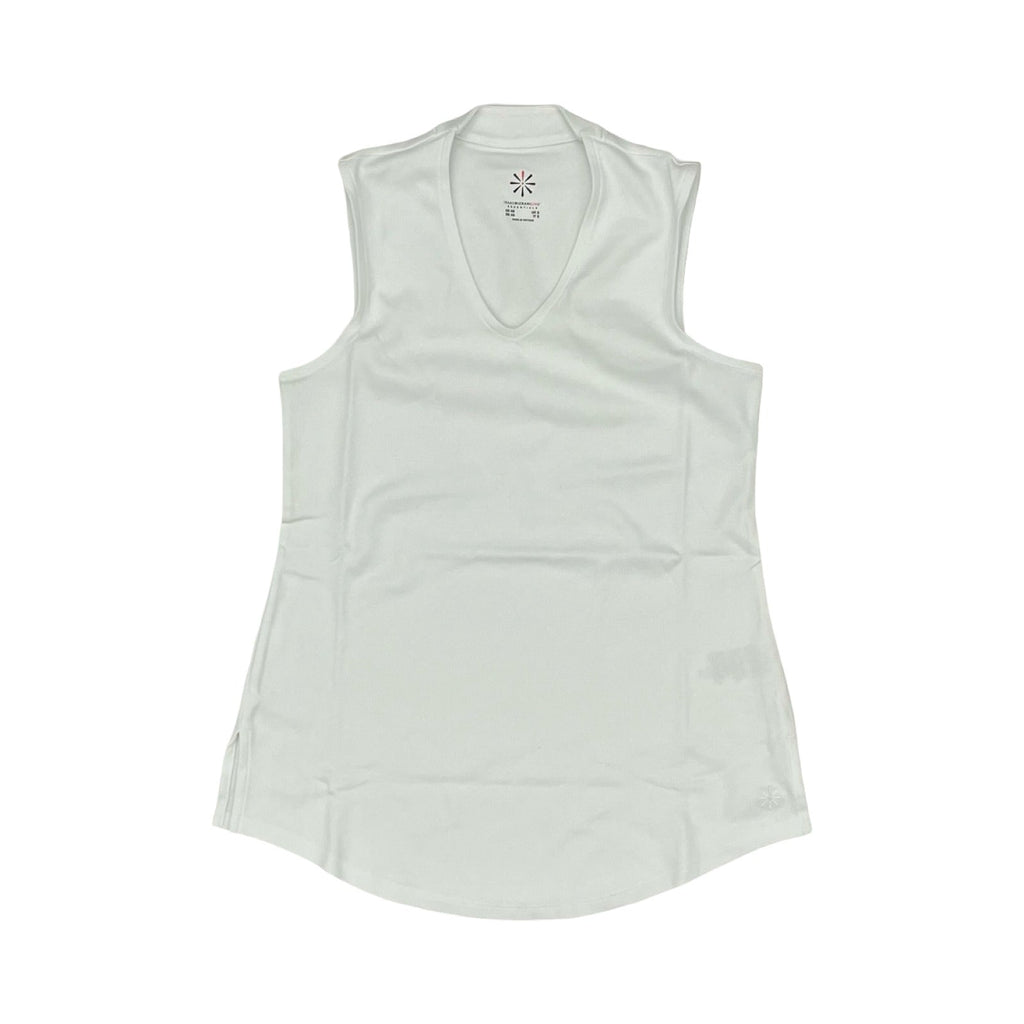 Top Sleeveless By Isaac Mizrahi Live Qvc In White, Size:Xs