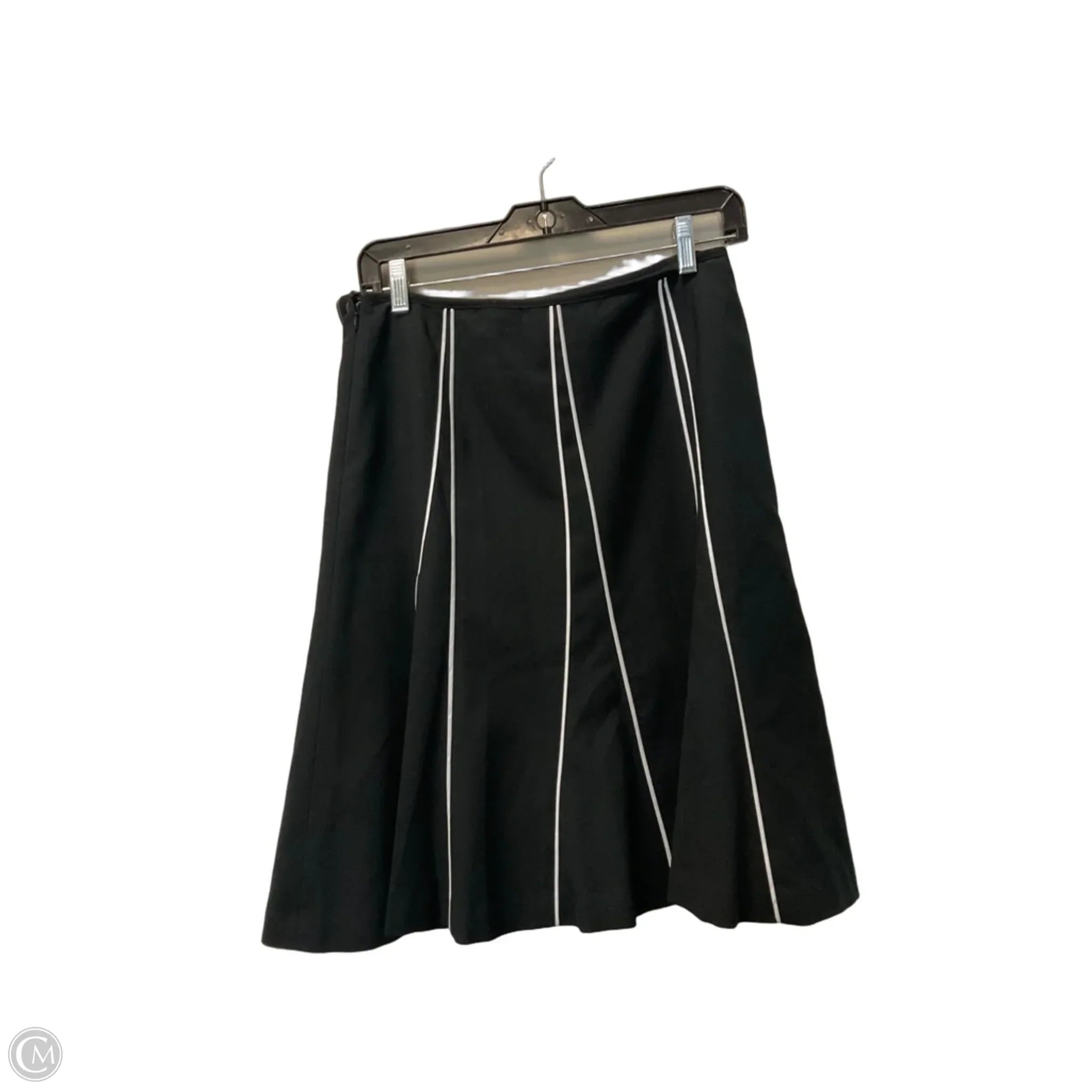 Skirt Midi By Ann Taylor In Black, Size: 4p