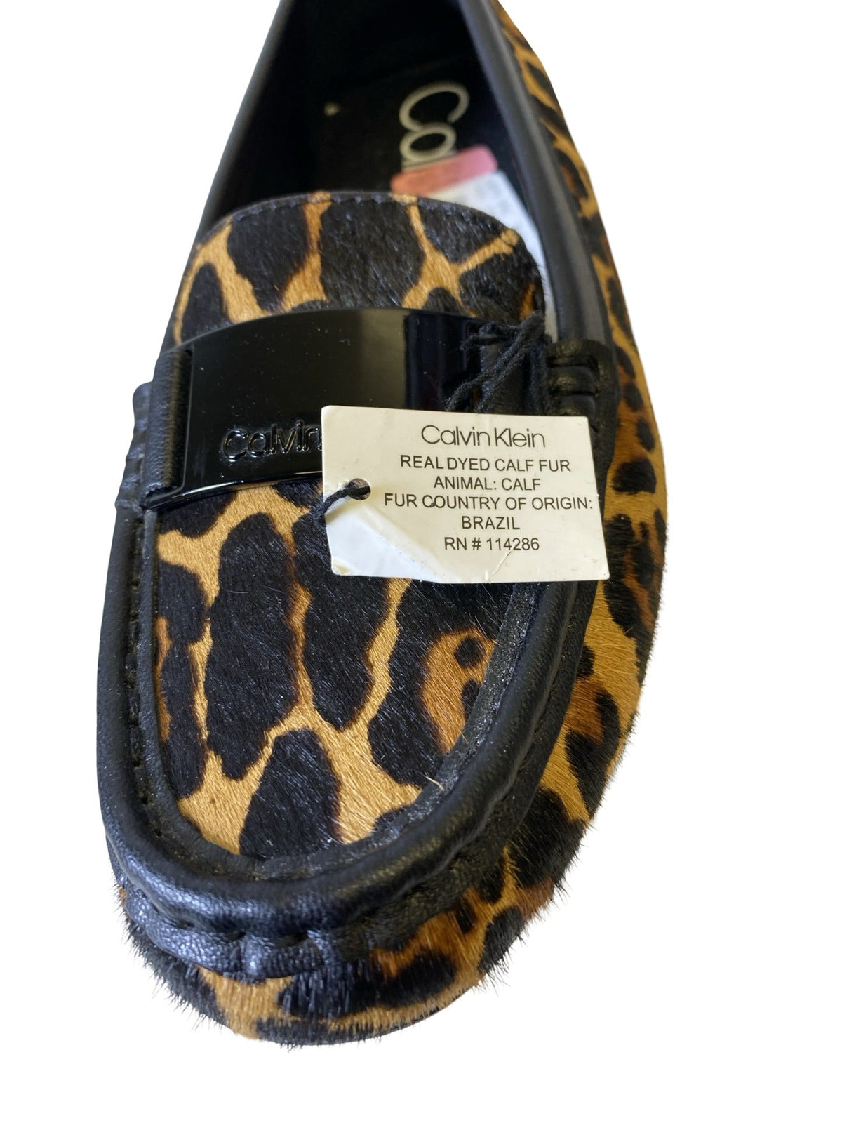 Shoes Flats By Calvin Klein In Animal Print, Size: 7.5