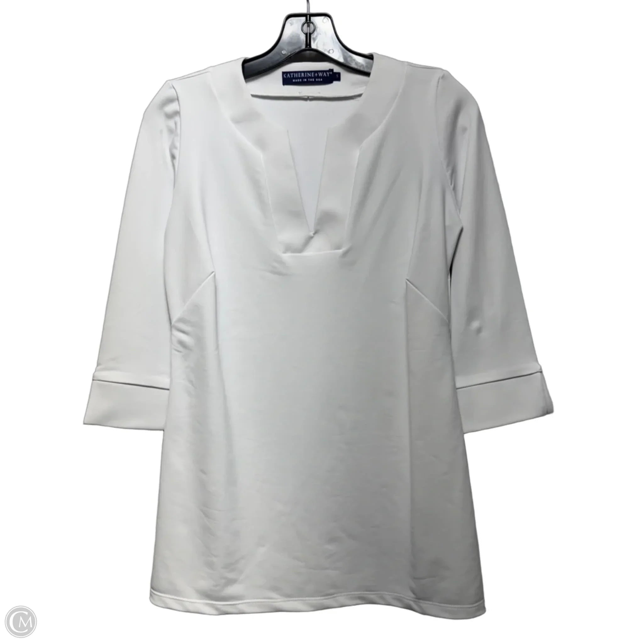 Athletic Top Long Sleeve Crewneck By Cmc In White, Size: S