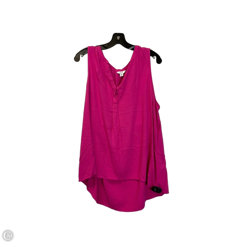 Top Sleeveless By Crown And Ivy In Pink, Size: Xxl