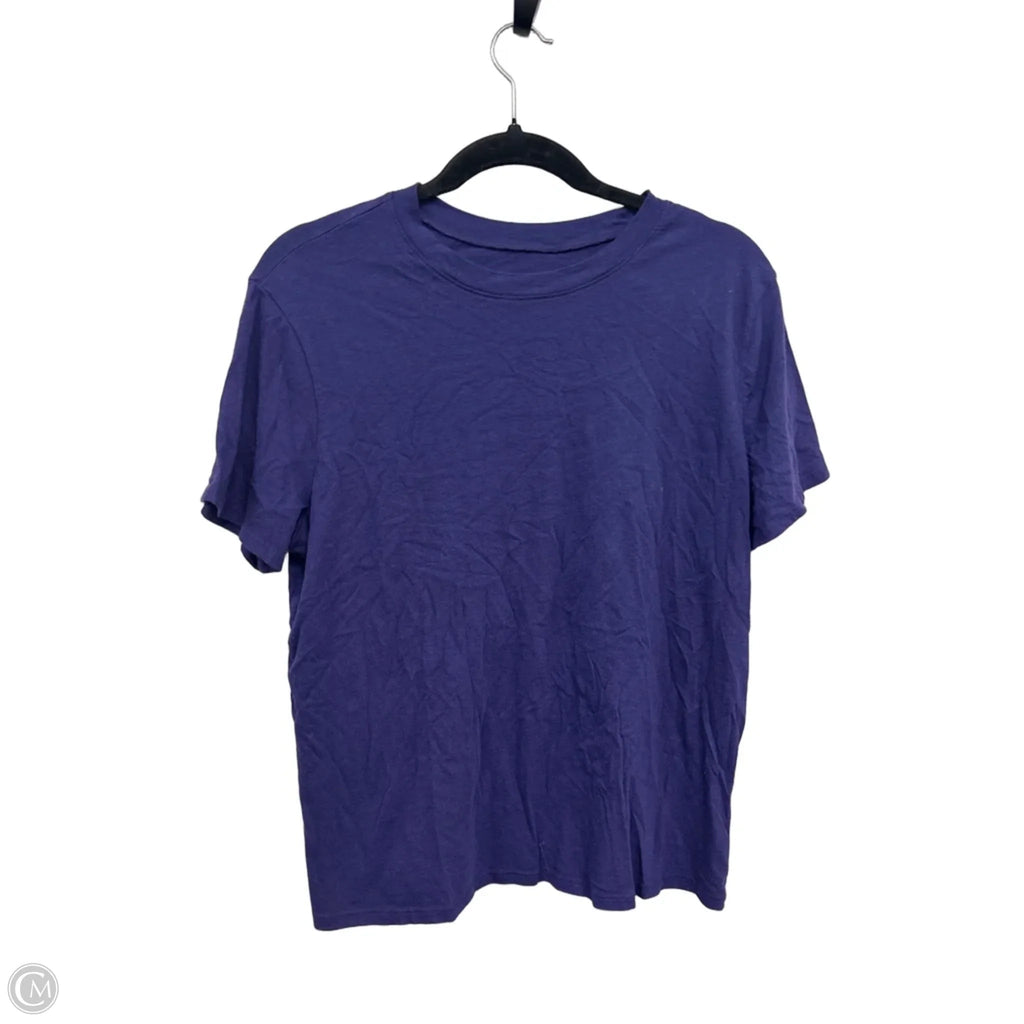 Top Short Sleeve Basic By A New Day In Purple, Size: L