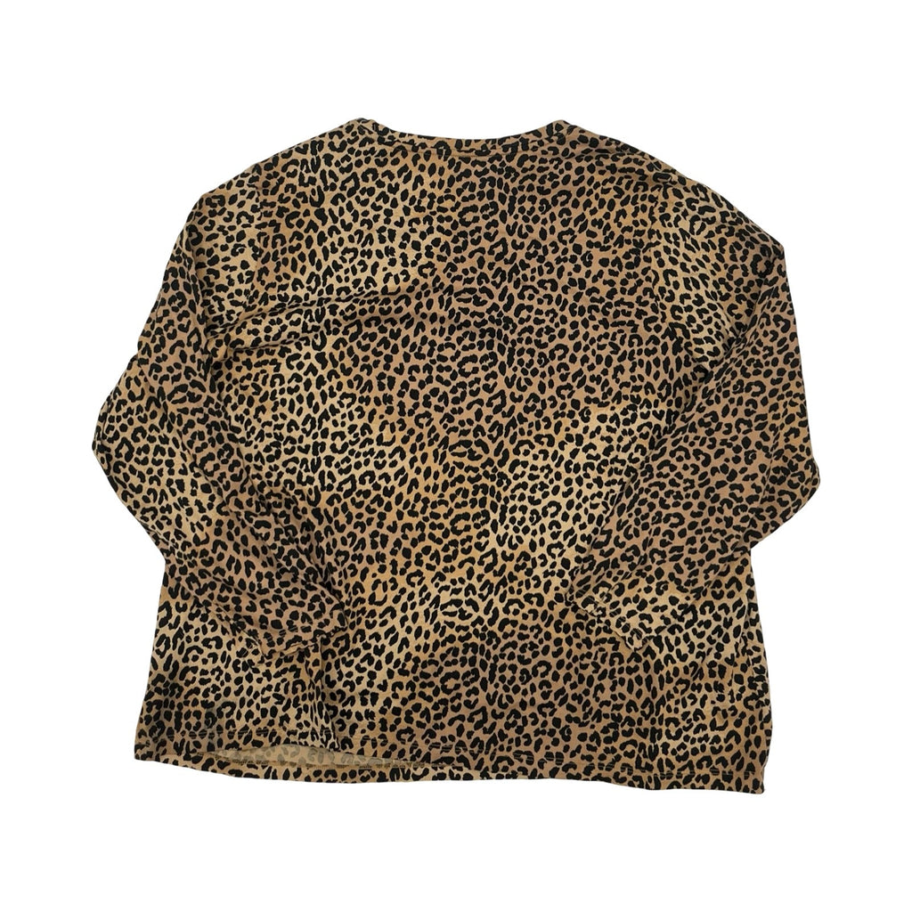 Top Ls By Lands End In Leopard Print, Size:3X