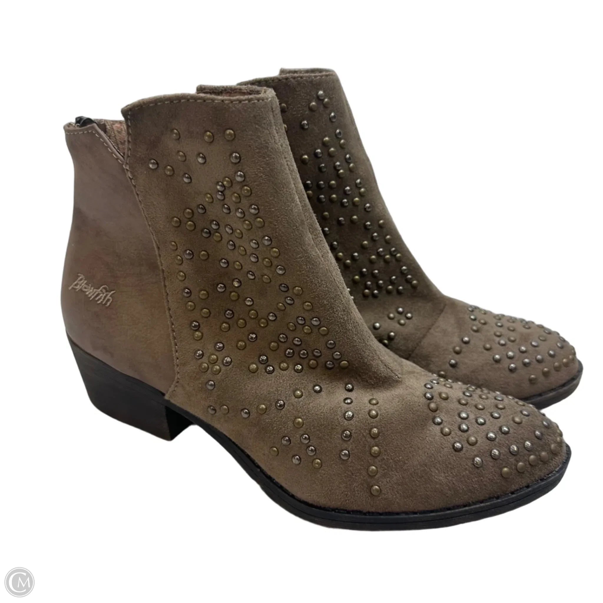 Boots Ankle Heels By Blowfish In Brown, Size: 7.5