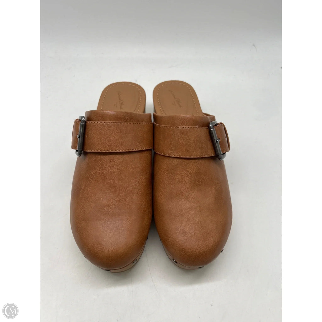Shoes Heels Block By Universal Thread In Brown, Size: 8.5