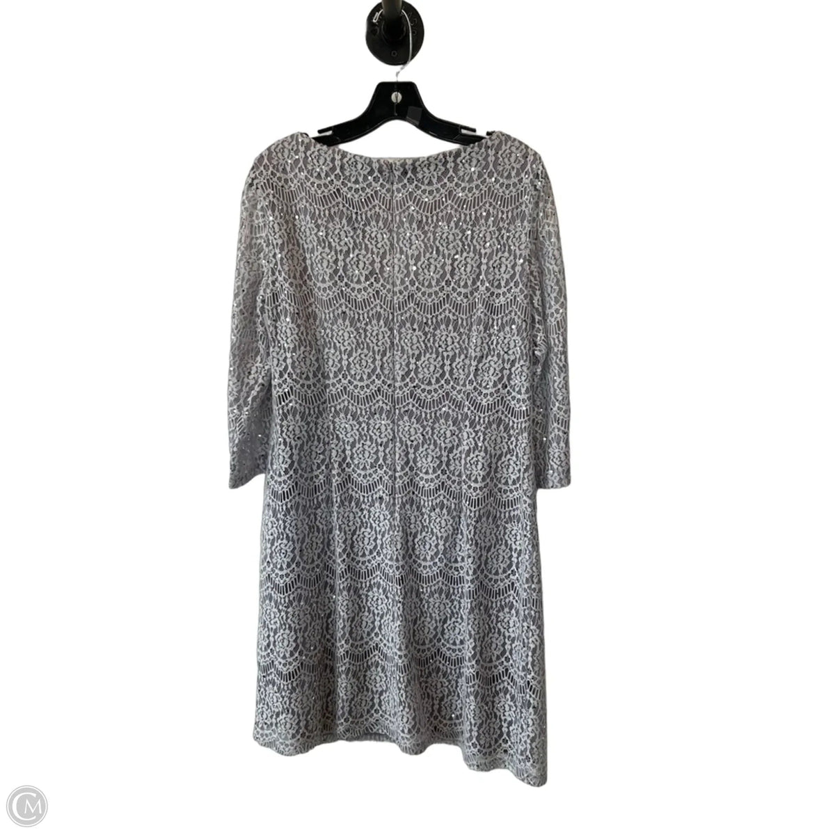 Dress Party Midi By Jessica Howard In Purple & Silver, Size: L