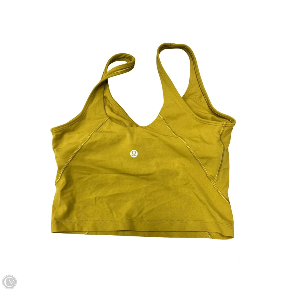 Athletic Tank Top By Lululemon In Chartreuse, Size: 6