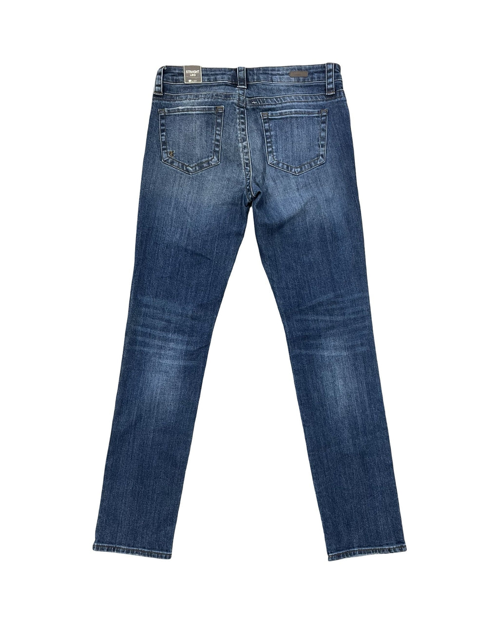 Jeans Straight By Kut In Blue Denim, Size:4
