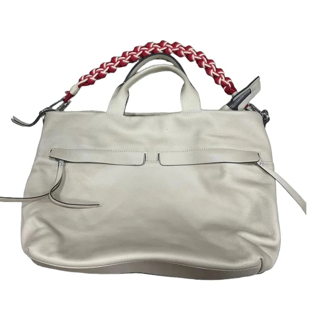 Handbag Leather By Cmf, Size: Medium