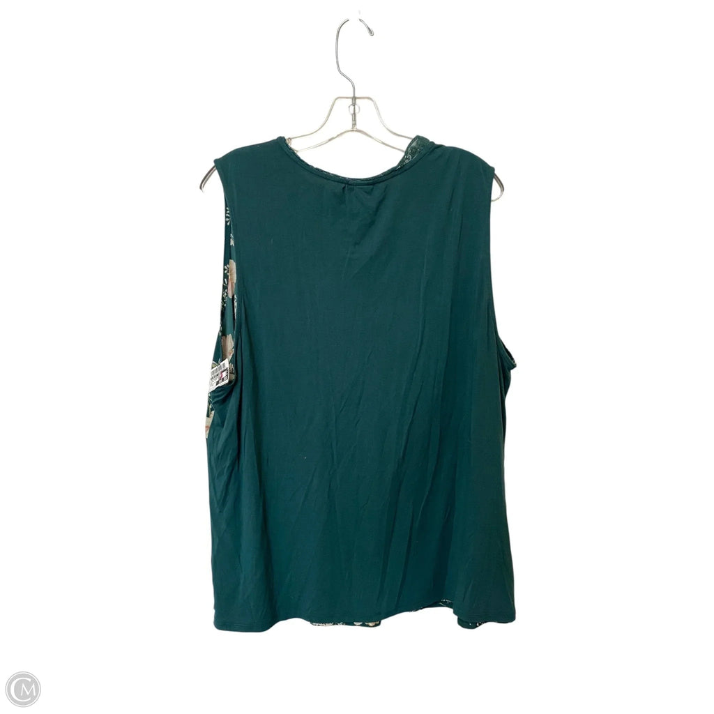 Top Sleeveless By A New Day In Floral Print, Size: 2x
