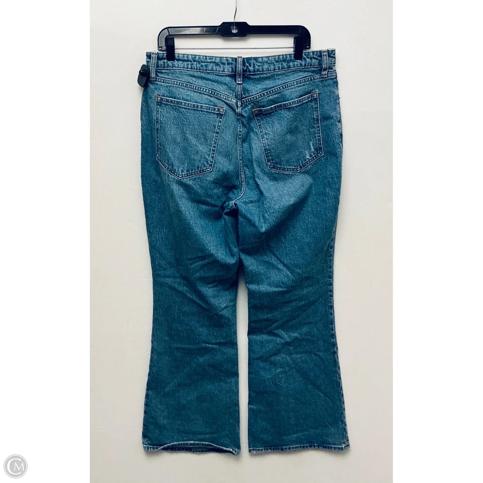 Jeans Flared By Abercrombie And Fitch In Blue Denim, Size: 14