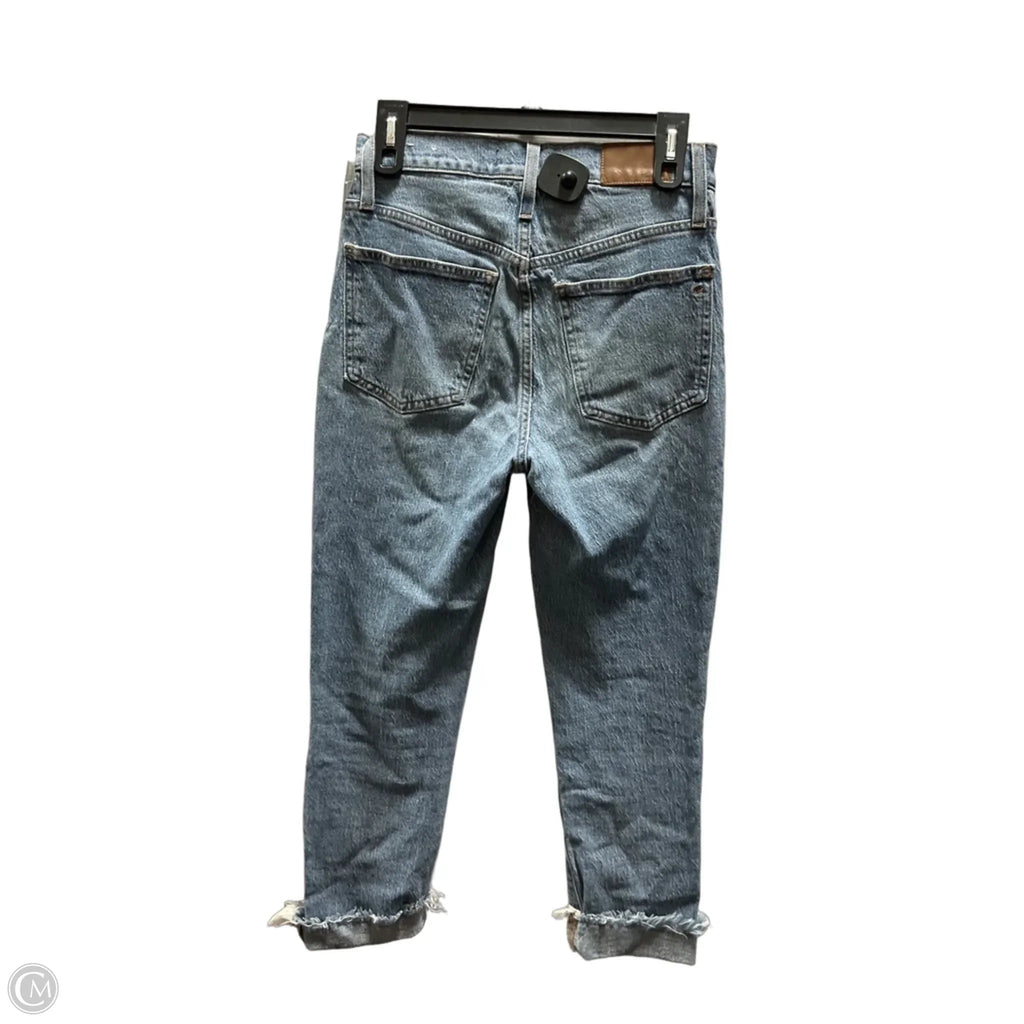 Jeans Straight By Madewell In Blue Denim, Size: 4