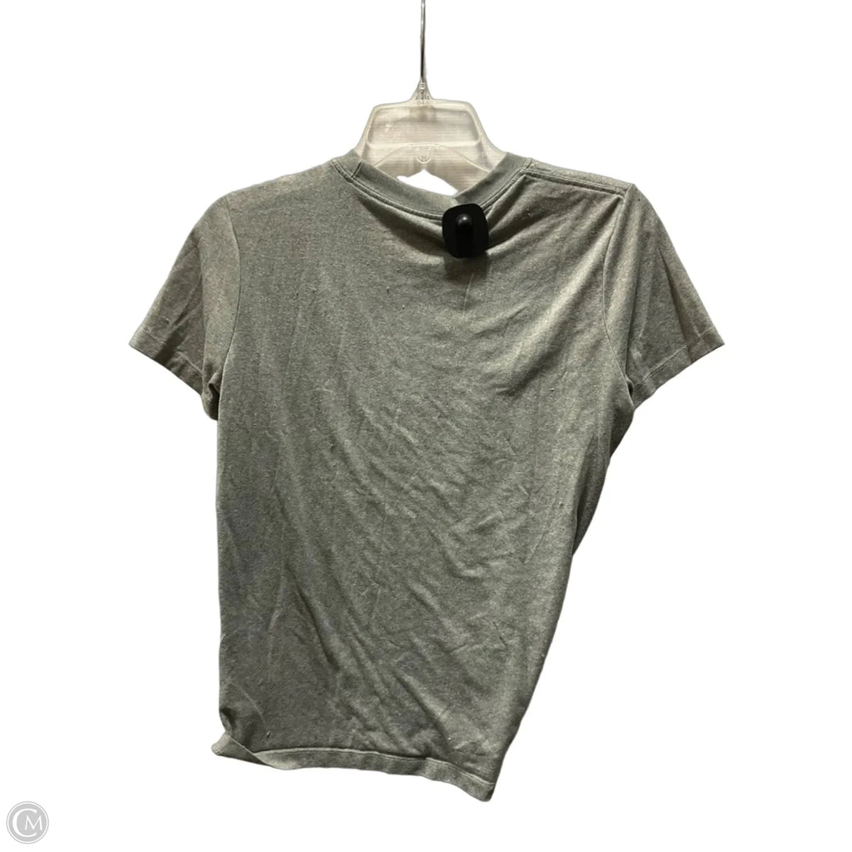 Athletic Top Short Sleeve By Nike In Grey, Size: M