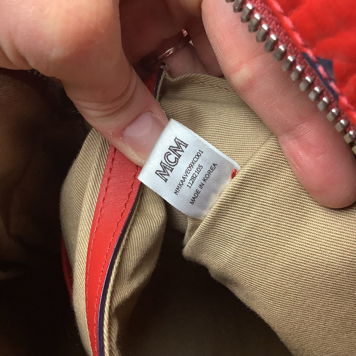 Backpack Luxury Designer By Mcm, Size: Large
